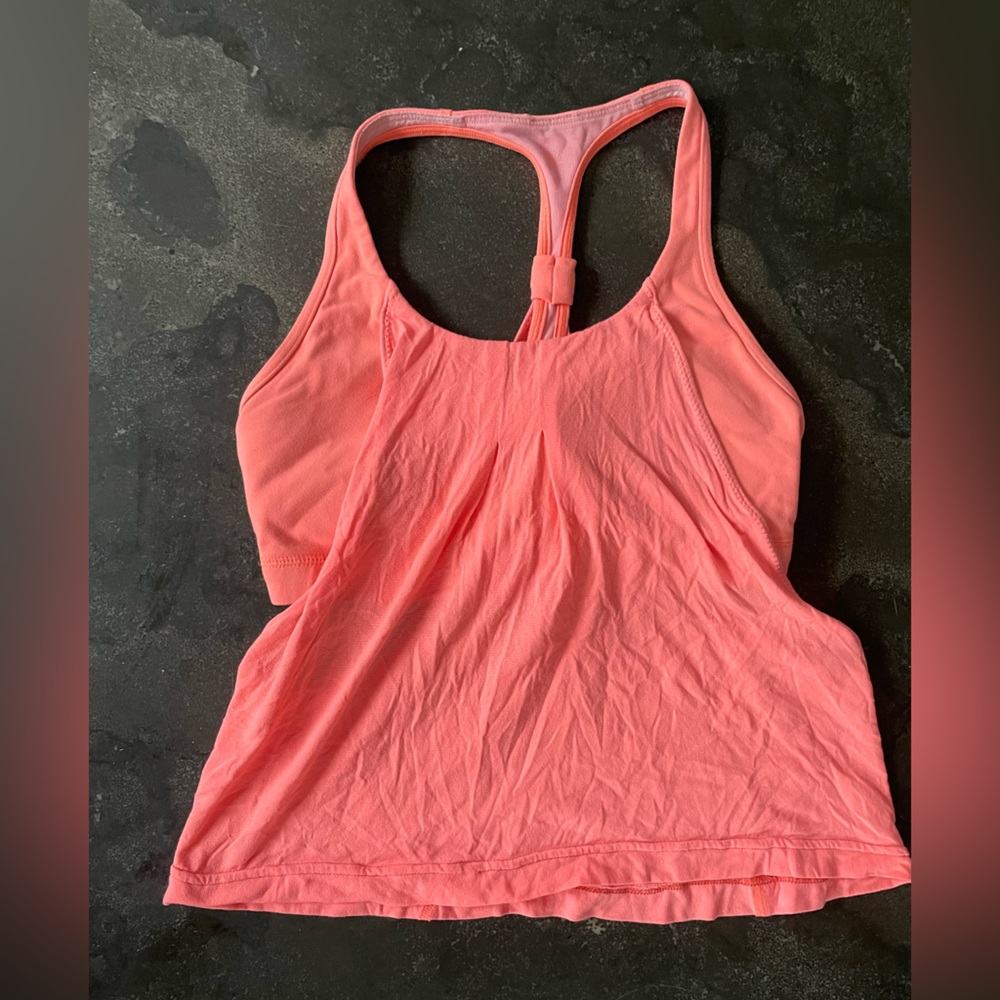 Coral Lululemon tank top